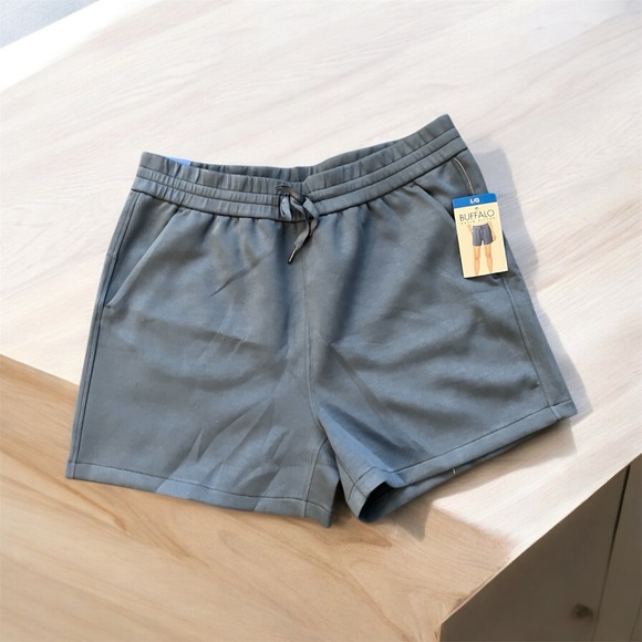 NEW Buffalo David Bitton Women's High-rise Soft Lux Short Size Large Blue - Picture 1 of 9